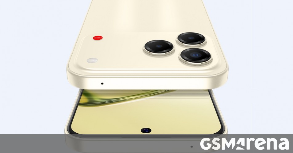 يتم إطلاق Nubia V80 Design بشاشة مقاس 6.75 بوصة ومعدل تحديث 120 هرتز واتصال 4G وزر AI