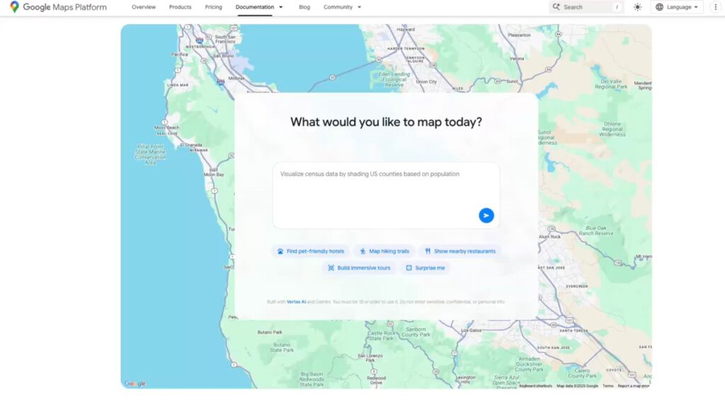 تُصدر خرائط Google أدوات جديدة للذكاء الاصطناعي تتيح لك إنشاء مشاريع تفاعلية