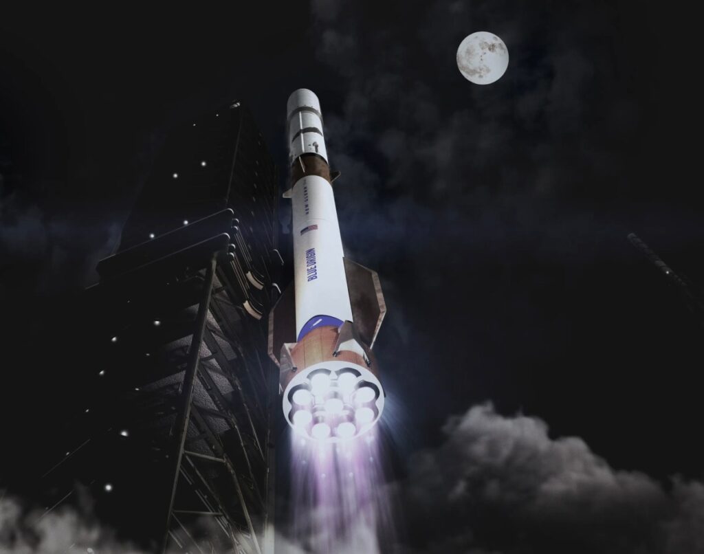 تكشف شركة Blue Origin عن نسخة ثقيلة جدًا من صاروخها New Glenn الذي يزيد طوله عن صاروخ Saturn V