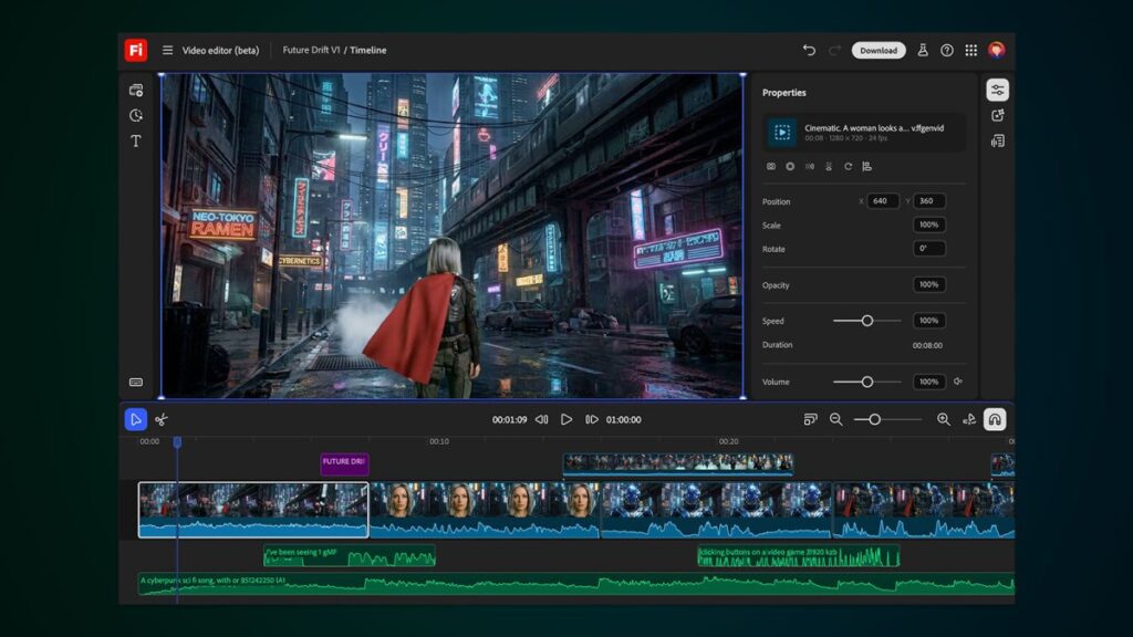 يدعم Adobe Firefly الآن تحرير الفيديو الفوري، ويضيف المزيد من نماذج الجهات الخارجية