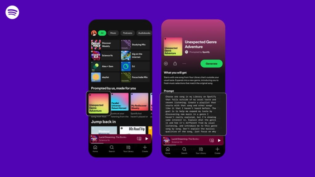 يختبر Spotify “قوائم التشغيل المطلوبة” الأكثر تخصيصًا والمدعومة بالذكاء الاصطناعي