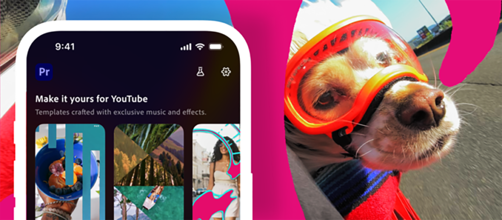 تطلق Adobe مركز إنشاء المحتوى في Premiere mobile لمنشئي YouTube Shorts