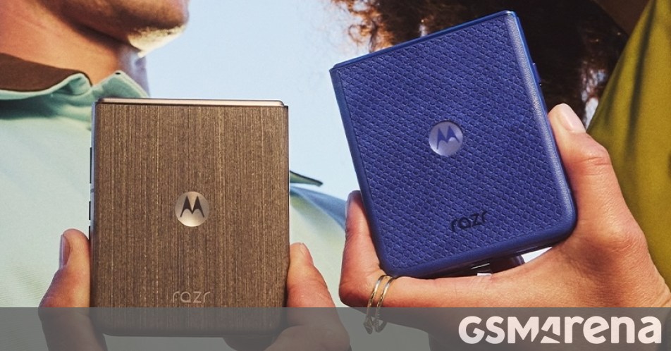 تظهر الصور التسويقية لهاتفي Motorola Razr 70 وRazr 70 Ultra قبل الإطلاق