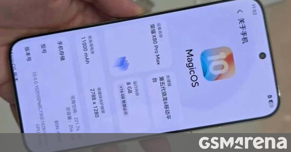 Honor X80 Pro Max يأخذ ذروة السطوع إلى منطقة مكونة من خمسة أرقام