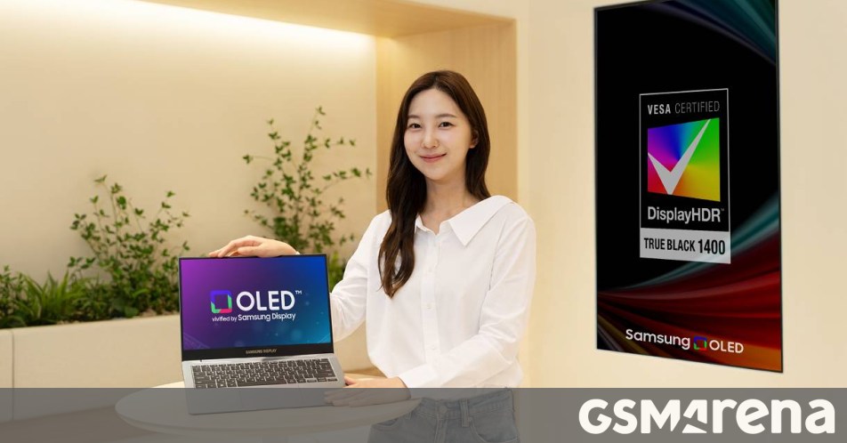 كشفت شركة سامسونج النقاب عن شاشة OLED ترادفية لأجهزة الكمبيوتر المحمولة التي يمكن أن تصل إلى ذروة سطوع تصل إلى 1600 شمعة في المتر المربع